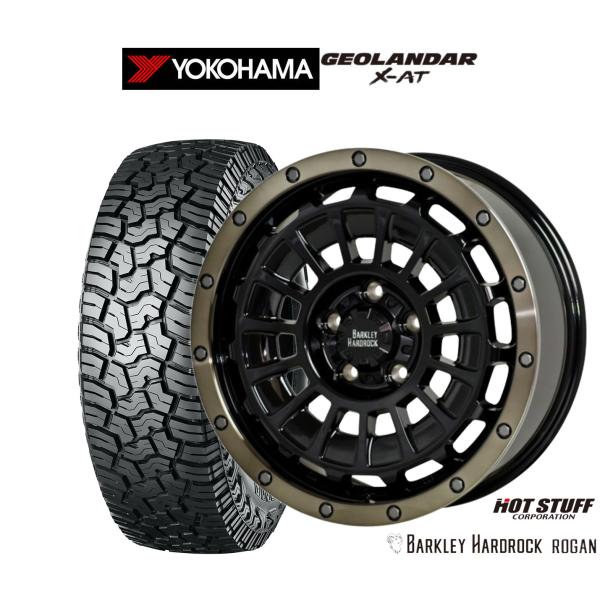 オフロードタイヤ ホイール4本セット ホットスタッフ バークレイハードロック ローガン ヨコハマ G...