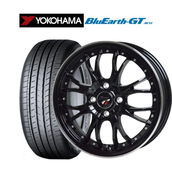 サマータイヤ ホイール4本セット ホットスタッフ プレシャス HM-3 ヨコハマ BluEarth ...