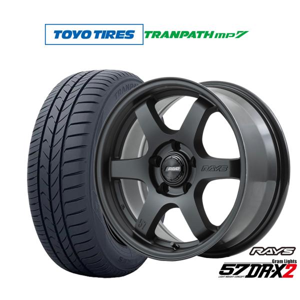 サマータイヤ ホイール4本セット レイズ グラムライツ 57 DR-X2 トーヨータイヤ トランパス...