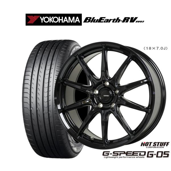 サマータイヤ ホイール4本セット ホットスタッフ G.speed G-05 ヨコハマ BluEart...