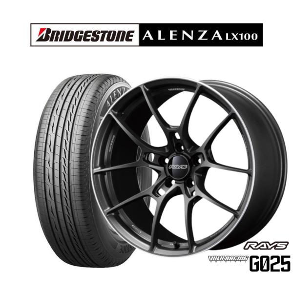 サマータイヤ ホイール4本セット レイズ ボルクレーシング G025 ブリヂストン ALENZA ア...