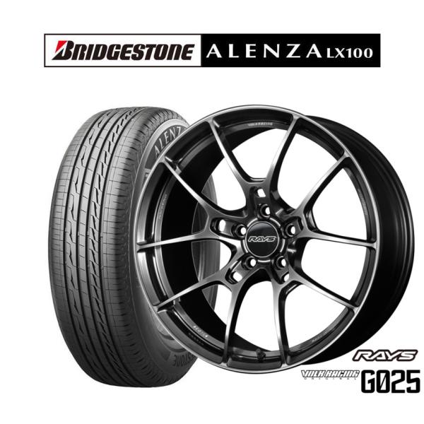 サマータイヤ ホイール4本セット レイズ ボルクレーシング G025 ブリヂストン ALENZA ア...