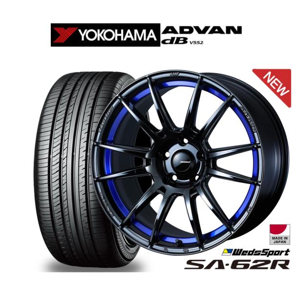 サマータイヤ ホイール4本セット ウェッズ ウェッズスポーツ SA-62R ヨコハマ ADVAN ア...