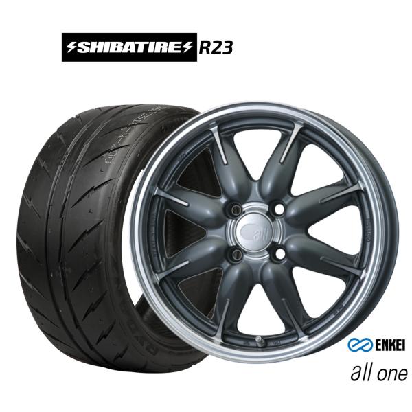 サマータイヤ ホイール4本セット エンケイ all-one(オールワン) SHIBATIRE シバタ...