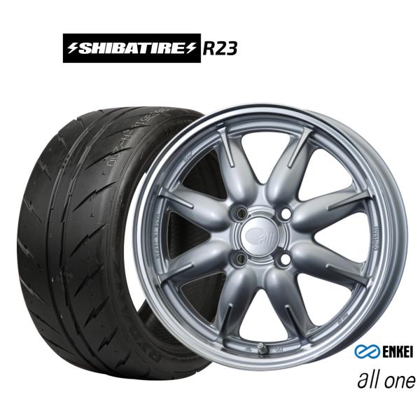 サマータイヤ ホイール4本セット エンケイ all-one(オールワン) SHIBATIRE シバタ...