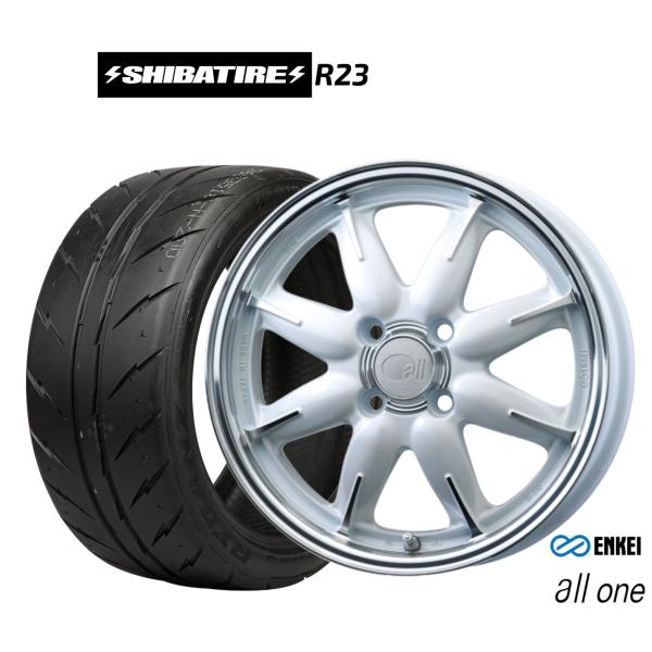 サマータイヤ ホイール4本セット エンケイ all-one(オールワン) SHIBATIRE シバタ...