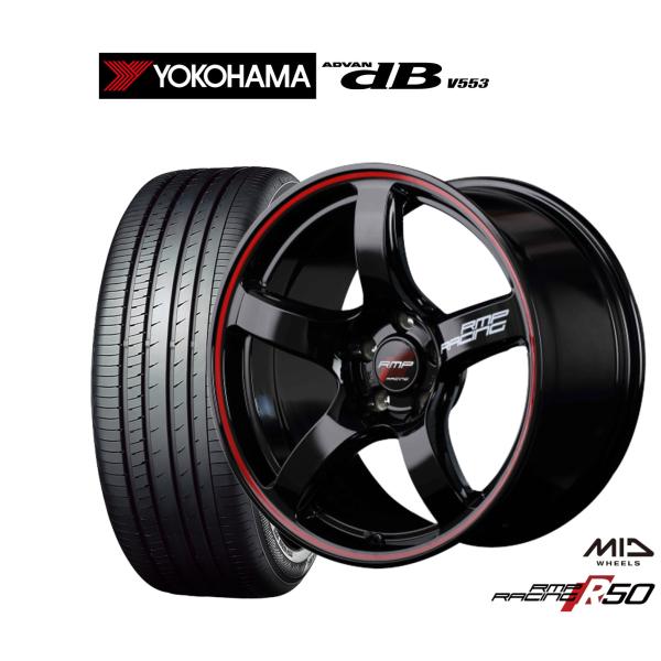 サマータイヤ ホイール4本セット MID RMPレーシング R50 ヨコハマ ADVAN アドバン ...