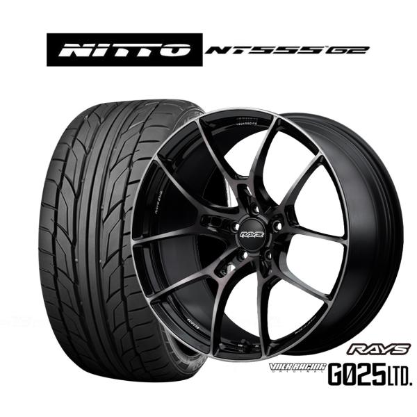 サマータイヤ ホイール4本セット レイズ ボルクレーシング G025 LTD. NITTO NT55...