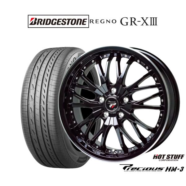 サマータイヤ ホイール4本セット ホットスタッフ プレシャス HM-3 ブリヂストン REGNO レ...