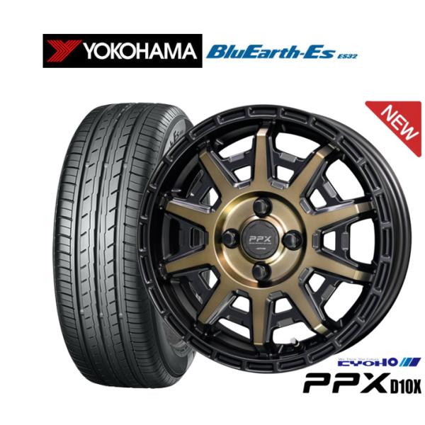 サマータイヤ ホイール4本セット KYOHO PPX D10X ヨコハマ BluEarth-ES E...