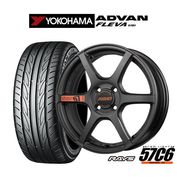 サマータイヤ ホイール4本セット レイズ グラムライツ 57 C6 SPEC-D ヨコハマ ADVA...