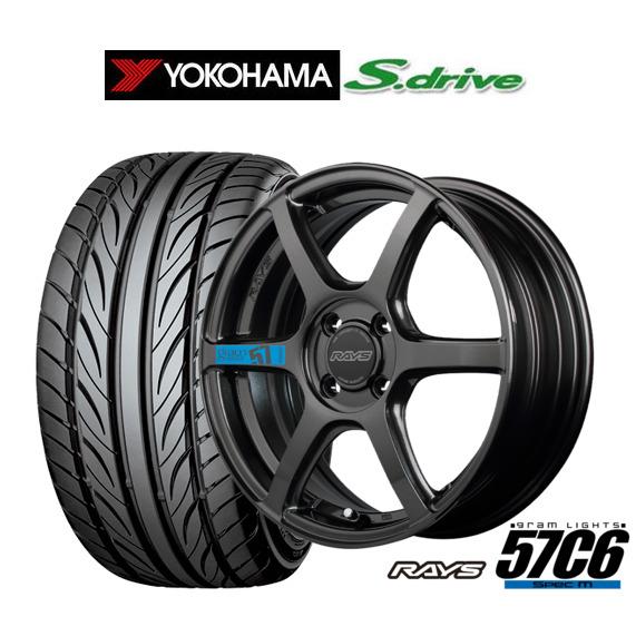 サマータイヤ ホイール4本セット レイズ グラムライツ 57 C6 SPEC-M ヨコハマ DNA ...