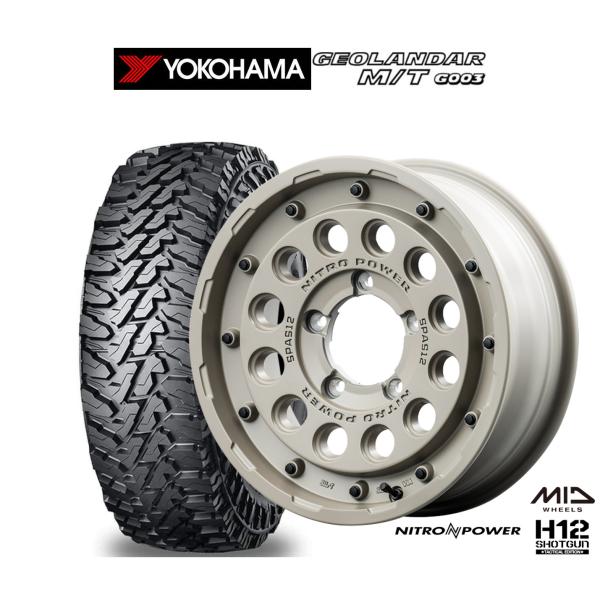 オフロードタイヤ ホイール4本セット MID ナイトロパワー H12 ショットガン タクティカルエデ...