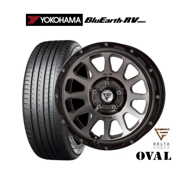 サマータイヤ ホイール4本セット FORCE デルタフォース OVAL(オーバル) ヨコハマ Blu...
