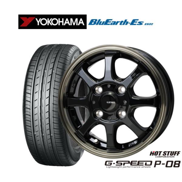 サマータイヤ ホイール4本セット ホットスタッフ G.speed P-08 ヨコハマ BluEart...