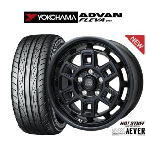 サマータイヤ ホイール4本セット ホットスタッフ マッドクロス アイヴァー  ヨコハマ ADVAN アドバン フレバ V701 215/40R17