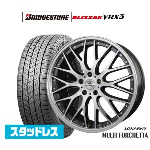 スタッドレスタイヤ ホイール4本セット BADX ロクサーニ マルチフォルケッタ ブリヂストン BLIZZAK ブリザック VRX3 245/40R18｜carport-maluzen