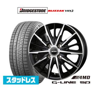 スタッドレスタイヤ ホイール4本セット BADX AMD G-Line SP ブリヂストン BLIZZAK ブリザック VRX2 185/60R15｜carport-maluzen