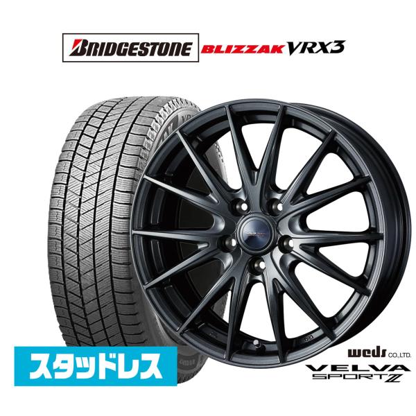 スタッドレスタイヤ ホイール4本セット ウェッズ ヴェルヴァ SPORT2 (スポルト2) ブリヂス...