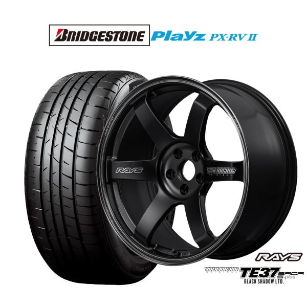 サマータイヤ ホイール4本セット レイズ ボルクレーシング TE37 サーガ S-plus Blac...