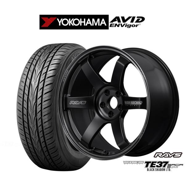 サマータイヤ ホイール4本セット レイズ ボルクレーシング TE37 サーガ S-plus Blac...