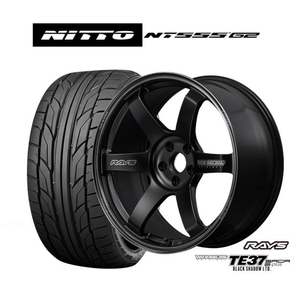 サマータイヤ ホイール4本セット レイズ ボルクレーシング TE37 サーガ S-plus Blac...