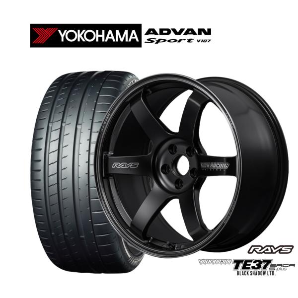 サマータイヤ ホイール4本セット レイズ ボルクレーシング TE37 サーガ S-plus Blac...