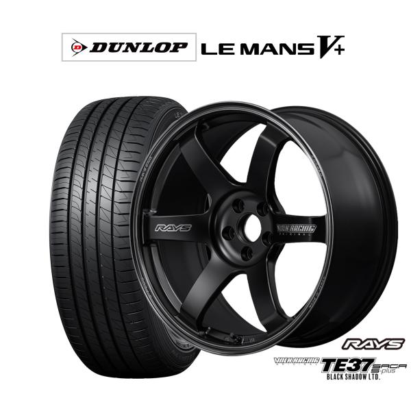 サマータイヤ ホイール4本セット レイズ ボルクレーシング TE37 サーガ S-plus Blac...