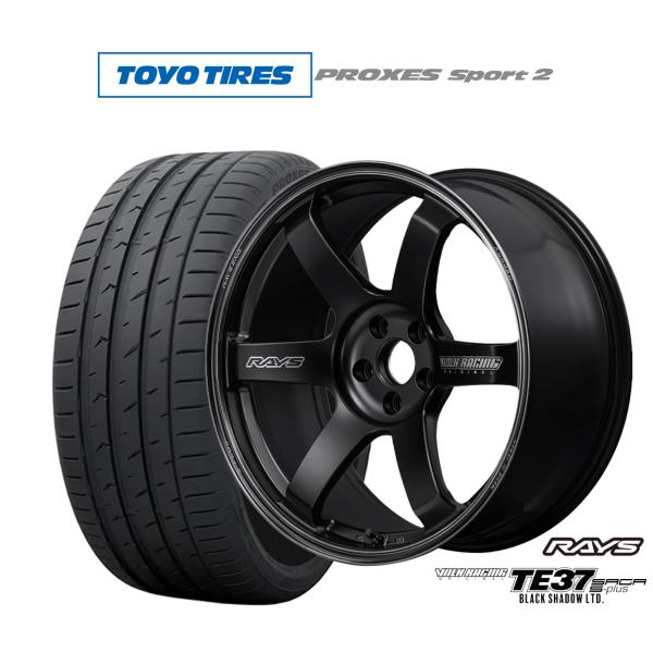 サマータイヤ ホイール4本セット レイズ ボルクレーシング TE37 サーガ S-plus Blac...