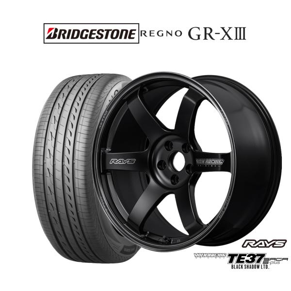 サマータイヤ ホイール4本セット レイズ ボルクレーシング TE37 サーガ S-plus Blac...