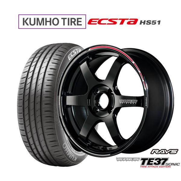 サマータイヤ ホイール4本セット レイズ ボルクレーシング TE37 SONIC(ソニック) TIM...