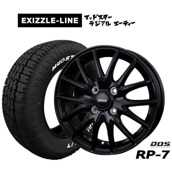 オフロードタイヤ ホイール4本セット BADX D,O,S(DOS) RP-7 エクシズルライン M...