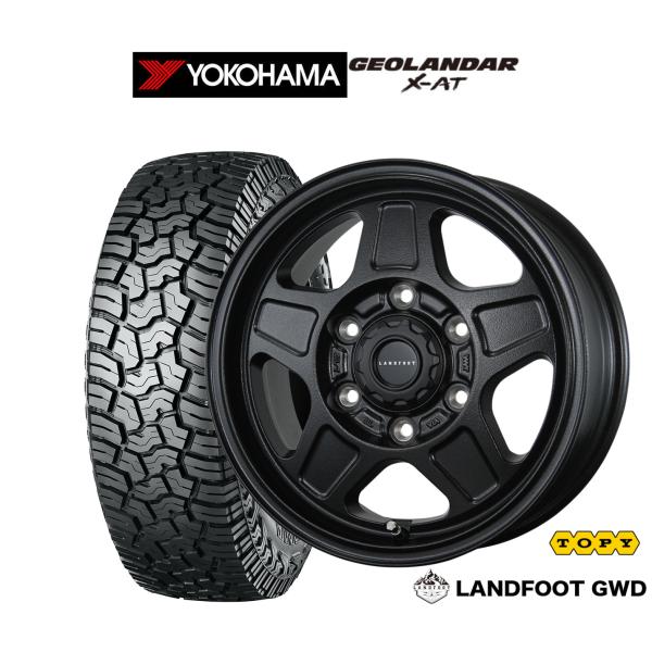 サマータイヤ ホイール4本セット トピー ランドフット GWD ヨコハマ GEOLANDAR ジオラ...