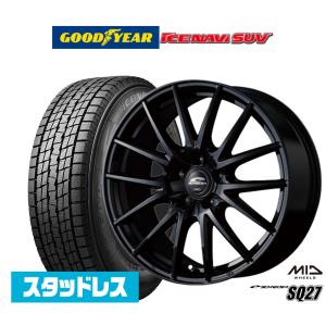 【2025年製】スタッドレスタイヤ ホイール4本セット MID シュナイダー SQ27 グッドイヤー ICE NAVI アイスナビ SUV  225/65R17