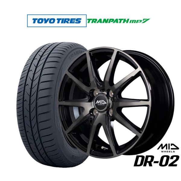 サマータイヤ ホイール4本セット MID ホイールズ DR-02 トーヨータイヤ トランパス TRA...