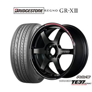 サマータイヤ ホイール4本セット レイズ ボルクレーシング TE37 SONIC(ソニック) TIME ATTACK EDITION ブリヂストン REGNO レグノ GR-XIII(GR-X3) 175/55R15