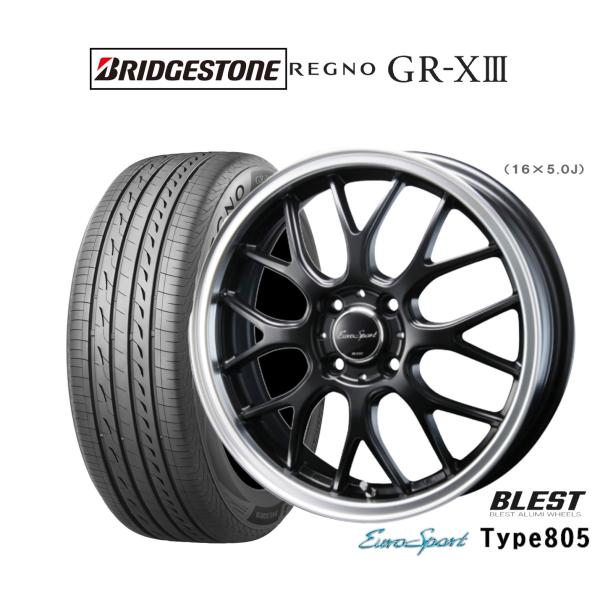 サマータイヤ ホイール4本セット ニューレイトン ユーロスポーツ タイプ 805 ブリヂストン RE...