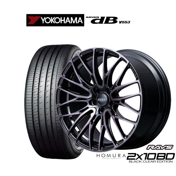 サマータイヤ ホイール4本セット レイズ HOMURA ホムラ 2×10 BD BLACK CLEA...