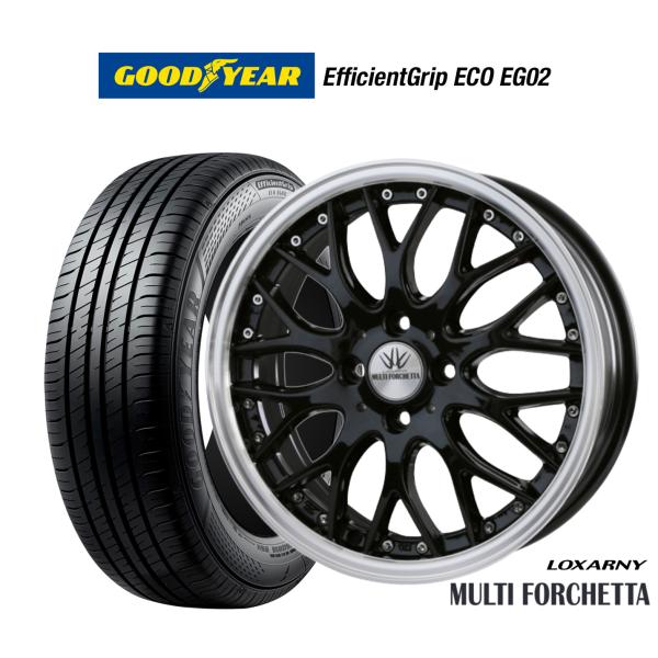 サマータイヤ ホイール4本セット BADX ロクサーニ マルチフォルケッタ グッドイヤー エフィシエ...