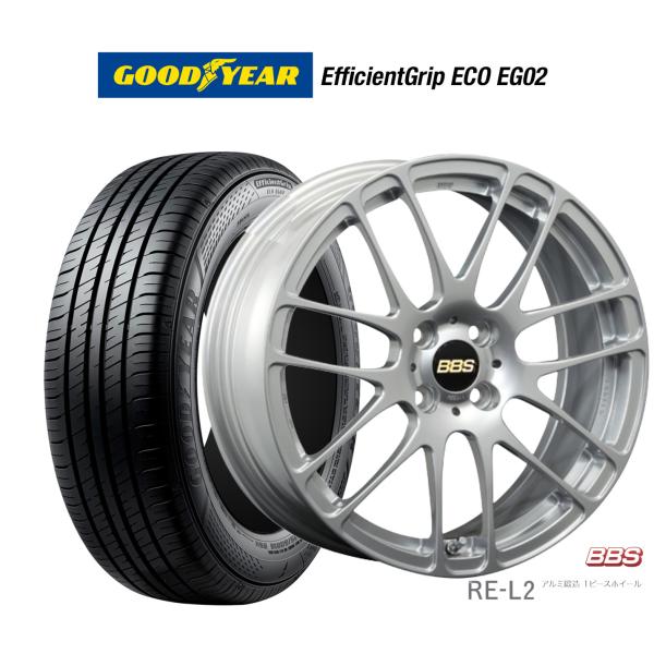 サマータイヤ ホイール4本セット BBS JAPAN RE-L2 グッドイヤー エフィシエント グリ...