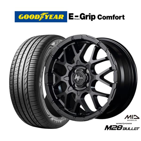 サマータイヤ ホイール4本セット MID ナイトロパワー M28 バレット KC グッドイヤー エフ...