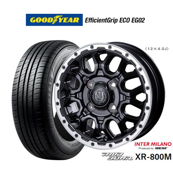 サマータイヤ ホイール4本セット インターミラノ マッドバーン XR-800M グッドイヤー エフィ...