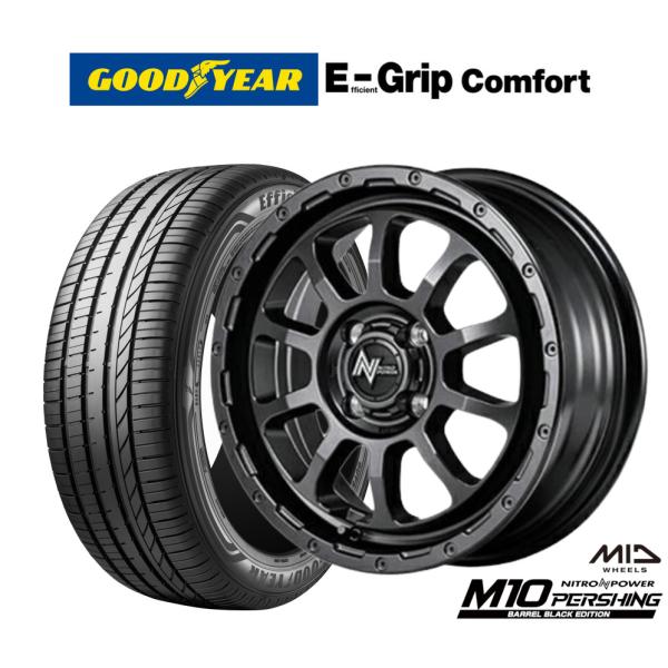 サマータイヤ ホイール4本セット MID ナイトロパワー M10 パーシング KC BARREL B...