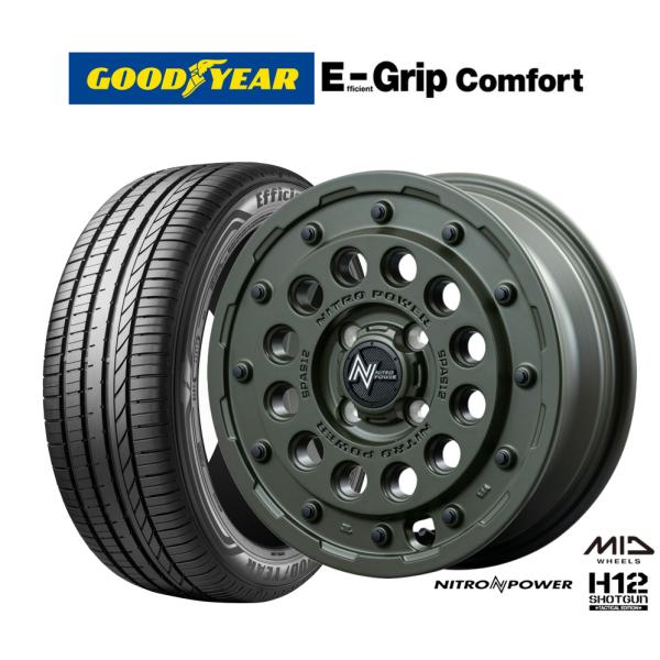 サマータイヤ ホイール4本セット ナイトロパワー H12 ショットガン タクティカルエディション グ...