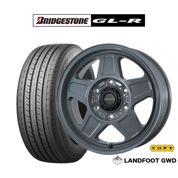 サマータイヤ ホイール4本セット トピー ランドフット GWD ブリヂストン GL-R  215/6...
