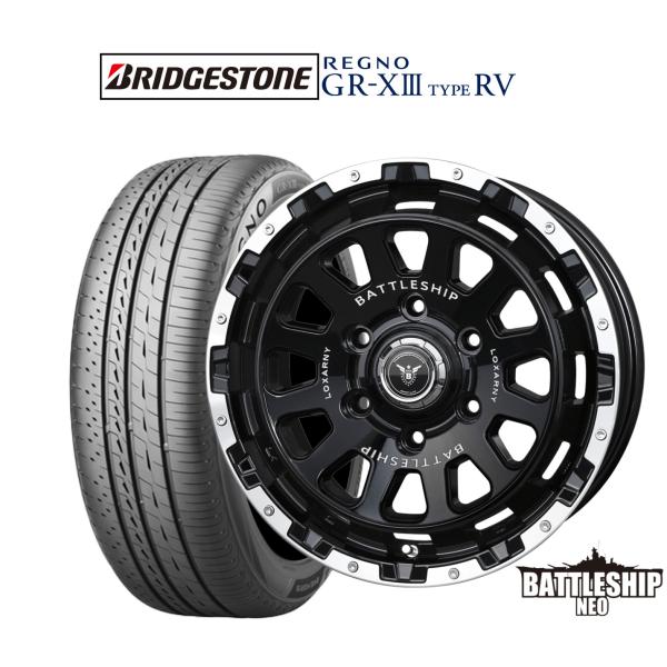サマータイヤ ホイール4本セット BADX ロクサーニ バトルシップ NEO(ネオ) ブリヂストン ...