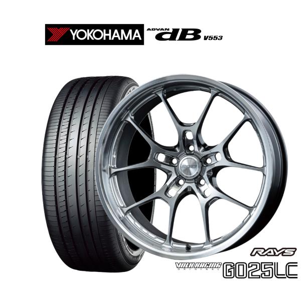 サマータイヤ ホイール4本セット レイズ ボルクレーシング G025 LC ヨコハマ ADVAN ア...
