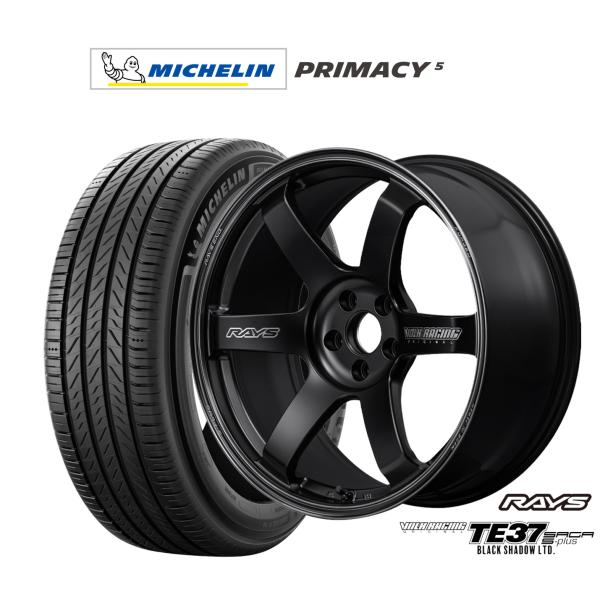 サマータイヤ ホイール4本セット レイズ ボルクレーシング TE37 サーガ S-plus Blac...