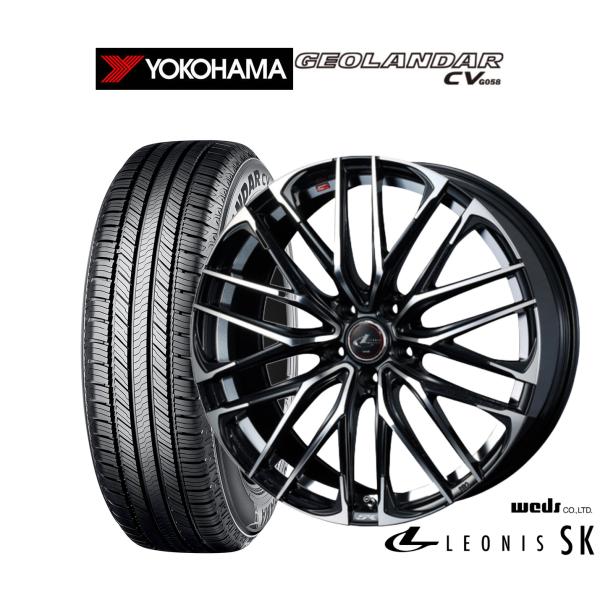 サマータイヤ ホイール4本セット ウェッズ レオニス SK ヨコハマ GEOLANDAR ジオランダ...