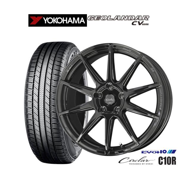 サマータイヤ ホイール4本セット KYOHO サーキュラー C10R ヨコハマ GEOLANDAR ...